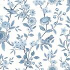 Fine Decor Eleanor Floral Birds Blue Wallpaper Flowers Botanical Feature Wall