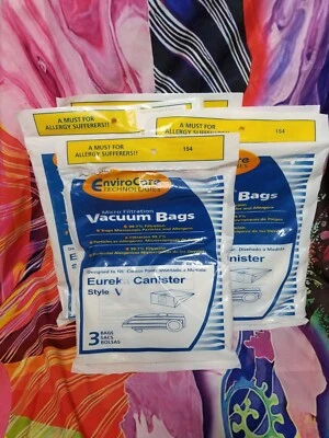 15 Eureka 52358, 154 Style V Microlined Canister Vacuum Paper Bags - Image 1 of 3