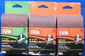 Cinghie abrasive Do it Best 3 pollici x 21 pollici - grana 40, 80, 120 - 6 cinghie totali - Foto 1 di 2