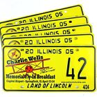 Airplane Picture License Plate Special Event 2005 Illinois Fly In Charlie Wells