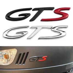 NEW 1X Metal GTS TRUNK BADGE FENDER EMBLEM DECAL Letter Emblem Badge for ALL CAR - Bild 1 von 8