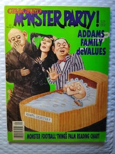 Cracked Monster Party Magazine Addams Family Values Issue 23 Halloween Horror - Picture 1 of 7