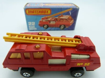 Matchbox Superfast 22 Blaze Buster with "No. 32" stickers - Image 1 of 4