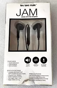 JAM Auriculares Intrauditivos Estéreo, Aislamiento de Ruido, Micrófono en Línea y Volumen ~ Nuevos - Imagen 1 de 3