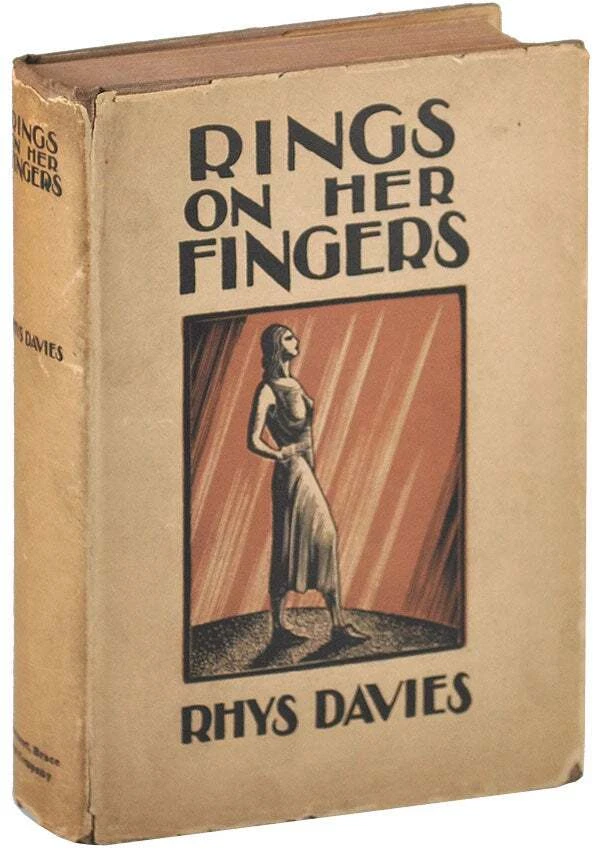 Rhys Davies-RINGS ON HER FINGERS (1930)-1ST AMERICAN ED-VG+/VG+ DJ-WELSH NOVEL - Imagem 1 de 1