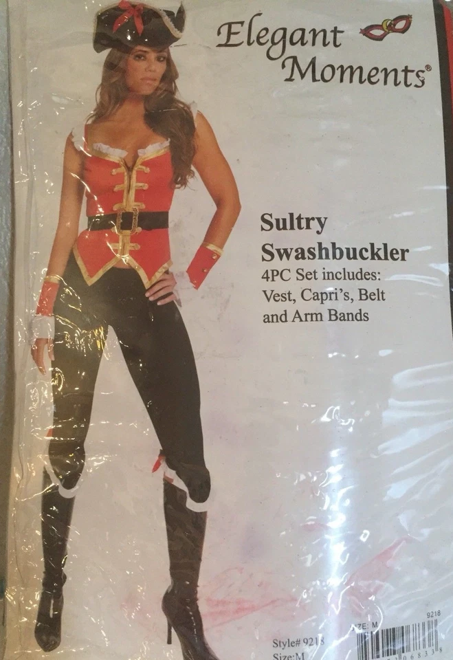 Disfraz Elegante Momentos Sensual Swashbuckler 9218 Mediano Negro ¡ACCESORIOS ADICIONALES! Foto 1 de 2