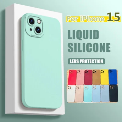 For iPhone 15 14 13 Pro Max 12 11 XS X XR 8 7 Silicone Case Camera Lens Cover - Image 1 of 4