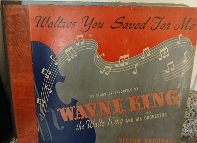 Wayne King Orch 78RPM VICTOR 4 Record Set Album Book P-70 Waltzes You Saved  - Image 1 of 4