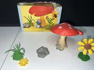 Playset Puffo Fungo #4 Schleich 6408 LEGGI VHTF - Foto 1 di 7