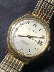 Vintage Bulova Caravelle Men’s Watch Automatic Set-O-Matic Day/Date Runs - Picture 1 of 11