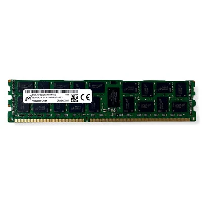 Micron 16GB 2Rx4 PC3-14900 DDR3-1866 ECC RDIMM RAM Memory - MT36JSF2G72PZ-1G9N1K - Image 1 of 4