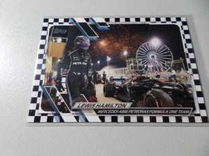 2021 Topps Formula 1 F1 Drivers Checkered Flag Lewis Hamilton #56 - Picture 1 of 1