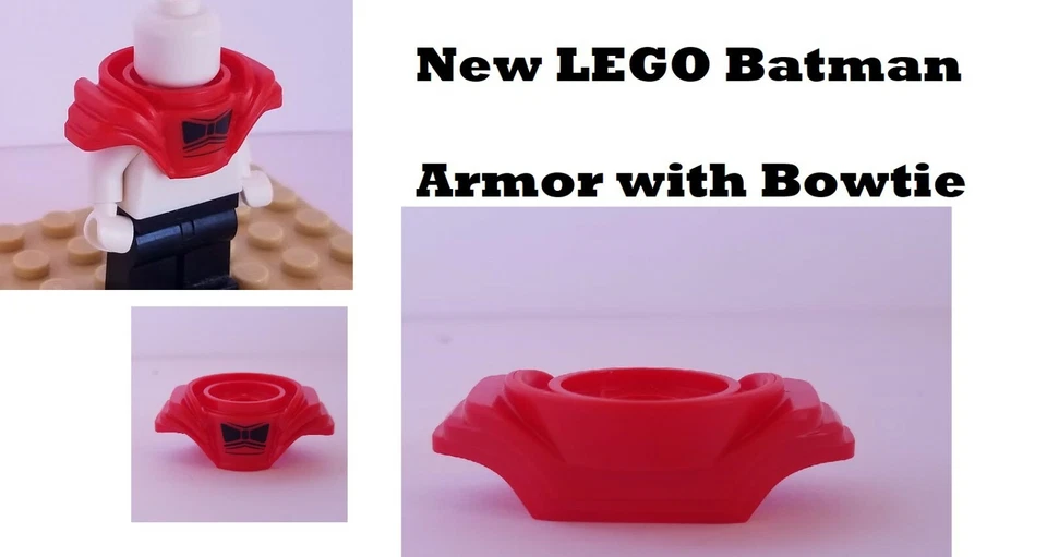 LEGO Batman Armor Bowtie Fancy Propose Hero Wedding Groom Minifigure Battle Gear - Image 1 of 1
