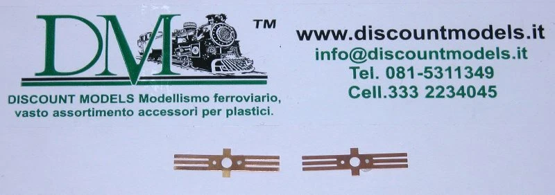 066K D.M. coppia lamelle prendicorrente universali per carrozze e carri - Immagine 1 di 1