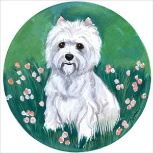 Piastrella accento e decorazione cane Westy M K Zeppa arte canina MKZ011AT - Foto 1 di 2