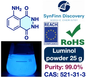 Luminol Pulver | CAS: 521-31-3 | 25g | Reinheit : +99,0% - Bild 1 von 2