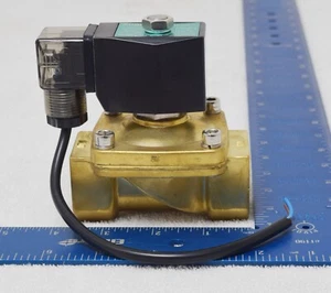 XHNOTION 2N250-25D 1" Magnetventil Zweiwege Hochleistungs Hochtemperatur DC 12V - Bild 1 von 9