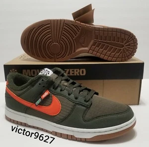 Nike Dunk Low Retro 'Toasty Sequoia' Orange/Olive Mens Size 9 = Womens Size 10.5 - Picture 1 of 12