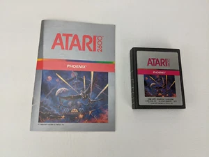 Atari 2600 Phoenix Video Game Cartridge + Manual TESTED Vintage - Picture 1 of 10