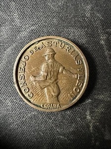 Moneda 1 peseta 1937 Consejo de Asturias y Leon España Ref. 8 - Imagen 1 de 2
