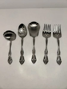 Oneida Michelangelo Set 5 Piece Serving Heirloom Stainless Flatware - Picture 1 of 12