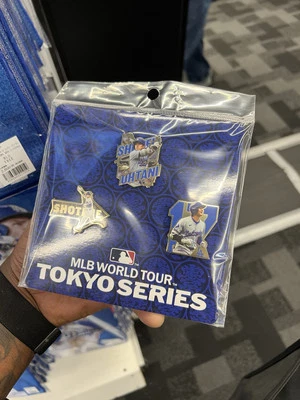 Official 2025 MLB Baseball World Tour Tokyo Shohei Ohtani Pin Set SOLD OUT - Image 1 of 2