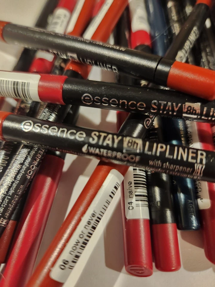 Essence Lip Liners In Naive And Now Or Never. New Set Of 8. Four Each Shade New - Image 1 of 2