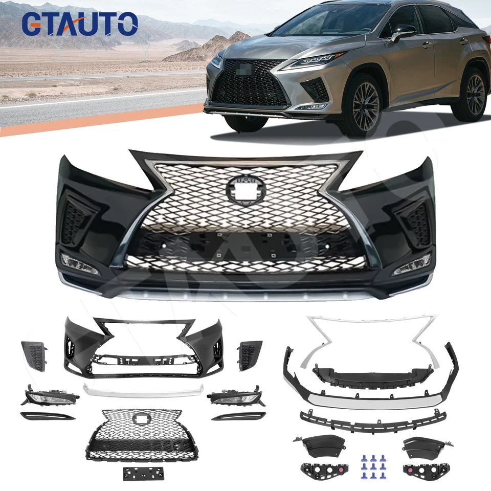 For 2013-2015 Lexus RX350 450 Front Bumper Grille Set w/Fog Light F-Sport Style - Imagem 1 de 4