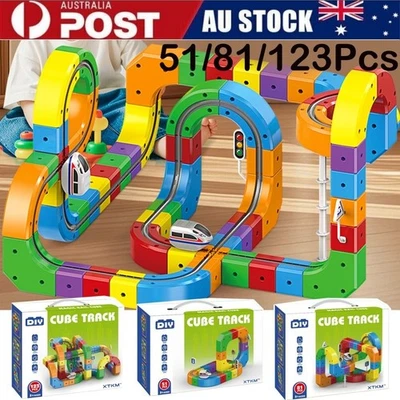klick Rail Electric Train Set, 51-123PCS Electric Train Set Flexible Race Track - image 1 of 4