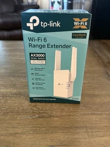 TP-Link - AX3000 Dual-Band Wi-Fi 6 Range Extender - White (EZ5000438) - Afbeelding 1 van 10