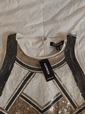 Express Sequin Body Con Dress Black And Gold Size Medium - Image 1 of 4