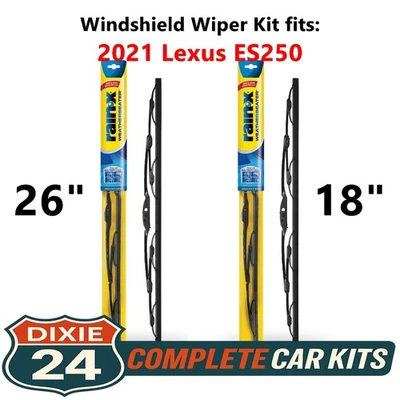 Rain-X Weatherbeater Windshield Wiper Kit fits: 2021 Lexus ES250 (26" & 18") Foto 1 de 4