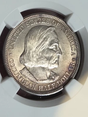 1893 50c Columbian Half MS62 NGC Toned - Image 1 of 4