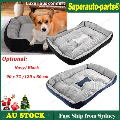 NEW Dog Bed Pet Cat Calming Floor Mat Sleeping Comfy Cave Washable Extra Large - image 1 of 4