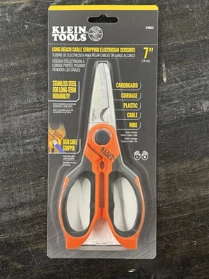 Ножницы электрика для зачистки кабелей длиной 7 дюймов Klein Tools 2100CS - Изображение 1 из 2