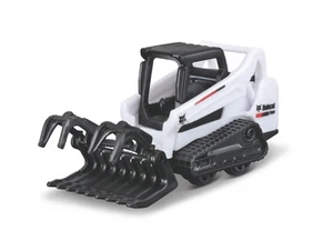 MAISTO BOBCAT S590 LOADER 7cm WHITE DIE CAST METAL MODEL NEW IN BOX 15531 - Picture 1 of 4