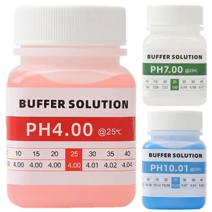 Solución de calibración de pH Solución tampón de calibración de pH 50 ml PH4,00/PH7,00/PH10,0 - Imagen 1 de 15