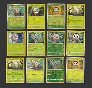 Rowlet Pokemon Card Collection Set de 12 cartas inglesas holograma inverso y holograma raro - Imagen 1 de 1