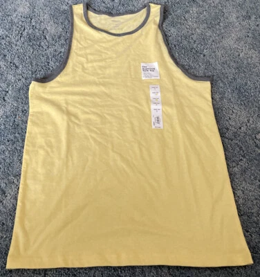 Nwt Men's Sonoma Supersoft Tank. Sz Small & Cool. Design. Sz Small/yellow. - Image 1 of 3