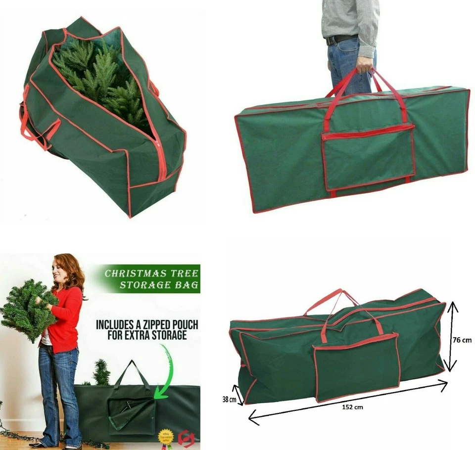Large Storage Bag for Christmas Tree Green L 125 X W 30 X H 50