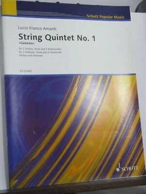 Sheet Music - String Quintet - Amanti L F - String Quintet No 1 - Genesis - Image 1 of 2