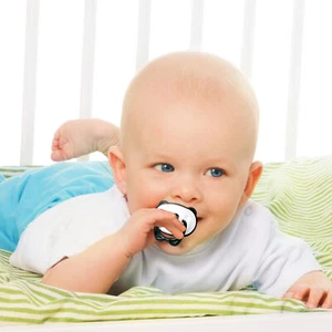 Colour Silicone Soother Cartoon Silicone Pacifier Round Sleeping Animals - Picture 1 of 5