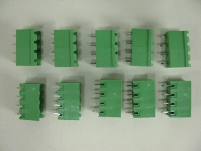 (10) *NEW* AMPHENOL ANYTEK OQ0453500000 20020106-H041A01 OQ045350/RH 4 PIN GREEN - Image 1 of 4