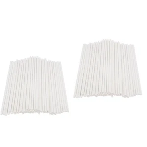 300 pcs Paper Lollipop Sticks Cake Sticks for Birthday Party DIY Craft Project - Imagen 1 de 8