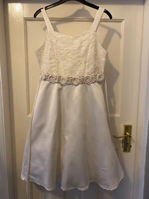 Robe rose de style satin pour filles - Photo 1/2