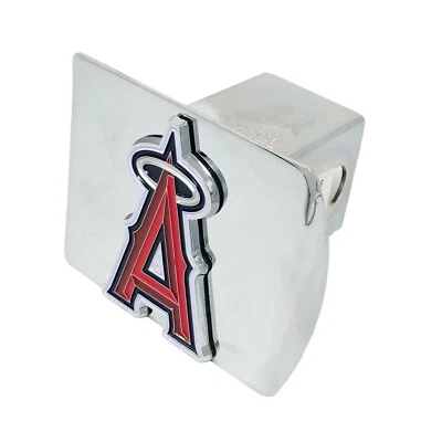 Los Angeles Angels Heavy Duty 3-D Color Emblem Chrome Metal Hitch Cover - Image 1 of 2