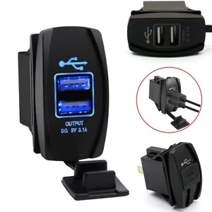 12V/24V 3.1A LED Car Dual USB Phone Charger Port Socket Kits for Power Supply - Picture 1 of 11