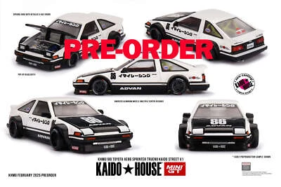 (Pre-order) Kaido House x Mini GT Toyota AE86 Sprinter Trueno Kaido Street V1