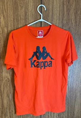 Camisa Logo Kappa Talla Mediana Naranja Logo Grande con Medidas Foto 1 de 4