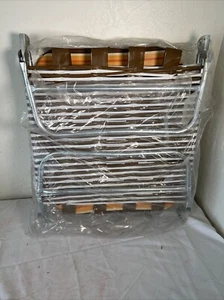 NOS Vintage Webbed Aluminum Folding Chaise Lounge Lawn Chair Beach Pool Web NEW - Picture 1 of 4